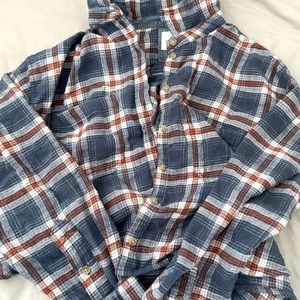 American eagle cropped flannel